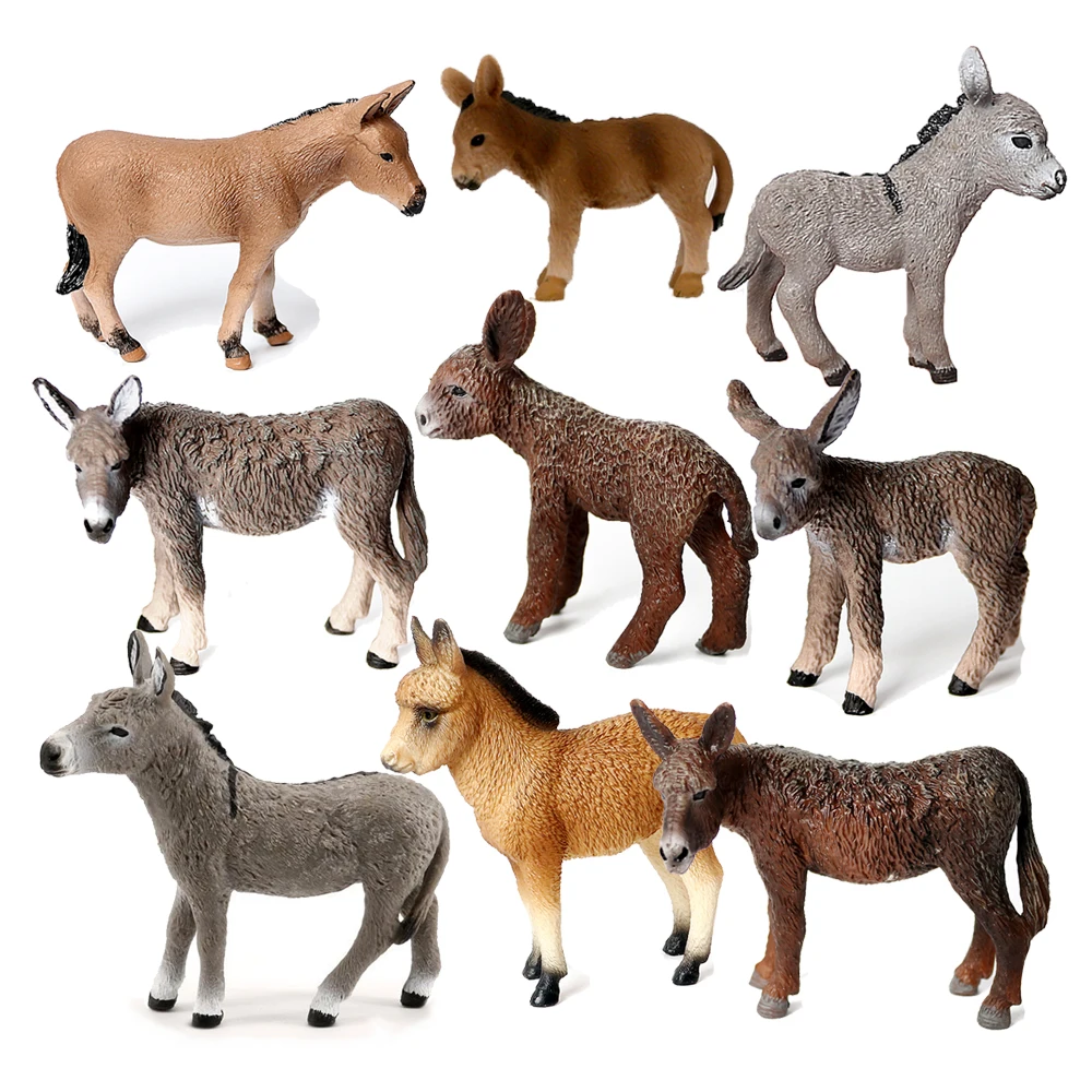 Woodworking Horse - Modello di asino Animali giocattolo Figure